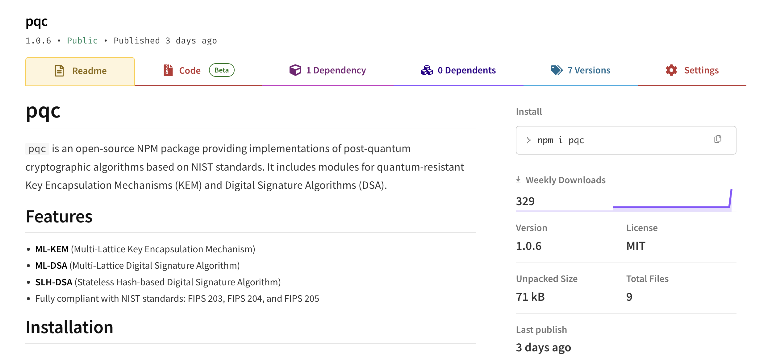 Post-Quantum Cryptography Implementation